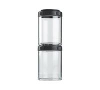 BlenderBottle GoStak Boîte 2Pak 150ml | boîtes de conservation| Tritan| sans BPA | noir