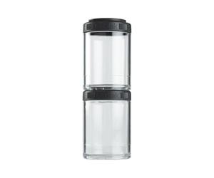 BlenderBottle GoStak Boîte 2Pak 150ml | boîtes de conservation| Tritan| sans BPA | noir