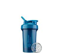 BlenderBottle Shaker Classic V2 avec Boule en Acier Inoxydable, Parfait pour Les Boissons protéinées, Passe au Lave-Vaisselle, 600 ML, Bleu océan