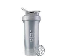 BlenderBottle Shaker Classic V2 avec Boule en Acier Inoxydable, Parfaite pour Les Boissons protéinées, Passe au Lave-Vaisselle, 830 ML, Gris Galet