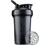BlenderBottle Shaker Classic V2 avec boule en acier inoxydable, pour boissons protéinées, passe au lave-vaisselle, 590 ml, noir