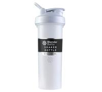 BlenderBottle - Shaker Classic V2 pour boissons protéinées et pré-entraînement, 910 ml, blanc
