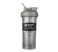 BlenderBottle Shaker Pro Series Bouteille parfaite pour les milkshakes protéinés et le pré-entraînement, 800 ml, gris fumé