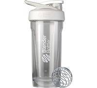 BlenderBottle Strada Gourde en Tritan avec blenderBall, convient comme shaker à protéines/shaker à protéines, sans BPA, graduée jusqu'à 600 ml, capacité 820 ml, blanc, 273 g