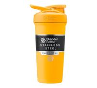 BlenderBottle Strada Shaker Cup Bouteille d'eau isotherme en acier inoxydable avec fouet métallique, 680,4 g, mangue