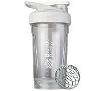 BlenderBottle Strada Shaker pour boissons protéinées et pré-entraînement, 680 ml Blanc