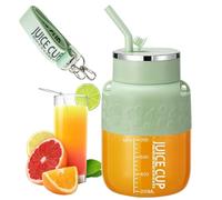 Blendgo 800 Blender Portable avec Paille et Bandoulière 28oz Grande Capacité USB C Rechargeable Sans Fil pour Smoothies Shakes Jus et Préparation Aliments Double Démarrage Rapide (Vert)