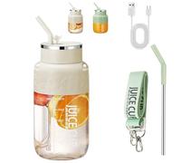 Blendgo 800 Portable Blender, Joshandtate Cordless Portable Blender, Hydration/Juicing 2-in-1 Blenders, Can Make Smoothies, Electric Blender Suitable for Picnics, Office, Gym (White,1200ml)