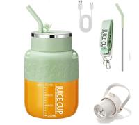 Blendgo Cordless Portable Blender, Blendgo 800ml Portable Blender, With Straw And Crossbody Strap, Can Make Smoothies, Take It For Traveling, Outdoor, Gym, Office (Green)