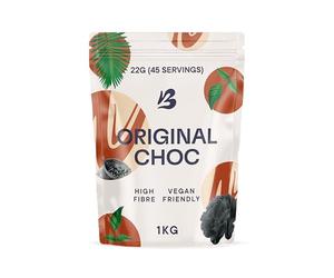 Blendsmiths Original Choc - Poudre de Chocolat Noir à Boire, Végan et Sans Gluten, Cacao de Côte d’Ivoire & Sel Rose, 250 g (11 Portions)