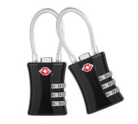 Blendura Cadenas TSA 2 Pièce, Cadenas Valise Avion 3 Chiffres Combinaison, Cadenas de Voyage Accessoires de Voyage, Cadenas Code pour Valise de Voyage