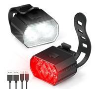 Blendura Lumiere Velo Avant et Arriere, Lampe Velo LED Rechargeable par USB 6 Modes D'éclairage, Lumière Velo Convient aux vélos de Montagne et aux bicyclettes
