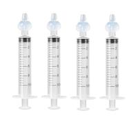 Blendura Seringue Nasale Bébé 10 ml, 4 Pièces, Silicone, Transparent