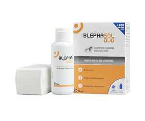 Blephasol Duo Lotion + Reinigungspads zur Lidhygiene, 1 St. Kombipackung