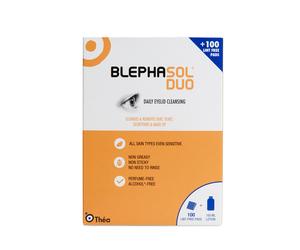 Blephasol Duo Paupière Hygiène Lotion 100ml + 100 non-Pelucheux Patins