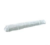 BlesConi 1 tunnel de culture en polyéthylène pour jardin, légumes, herbes aromatiques, protection contre les intempéries, cloche avec tiges de montage en PVC, 300 cm (canal en soie blanche)