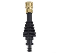 BlesConi Adaptateur de lance courte de 150 mm pour Worx WA4013, accessoire de connexion rapide en cuivre pour tâches de nettoyage en extérieur, partie en plastique noir