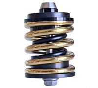 BlesConi Amortisseur arrière à ressort 158 g pour ligne de climatisation Brompton, suspension de vélo pliable en acier allié, pièce d'amortissement des vibrations (doré)