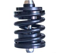 BlesConi Amortisseur arrière à ressort 158 g pour ligne de climatisation Brompton, suspension de vélo pliable en alliage d'acier - Pièce d'amortissement des vibrations (noir)