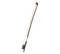 BlesConi Archet de violon pour violons de taille 1/4 1/8 1/10 en crin de cheval avec manche en bois de santal rouge et soie plaquée argent