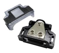 BlesConi Boîte de distribution audio de voiture 1 à 5 voies, bloc de jonction de puissance robuste en alliage de zinc pour fil 0-4 AWG, hub de mise à la terre pour amplificateurs