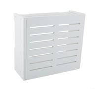 BlesConi Boîte de rangement murale pour routeur WiFi - Support pour appareil réseau - Système de gestion des câbles - Conteneur multimédia domestique (D)