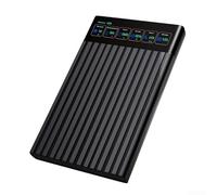 BlesConi Boîtier SSD USB 3.2 avec écran LED pour disque dur SATA 2,5" - Transfert de données 5 Gbit/s (A-C + adaptateur)