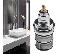BlesConi Cartouche de valve thermostatique en laiton avec contrôle de la température pour mitigeur de douche 38 C, arrêt de sécurité 20 à 48 °C