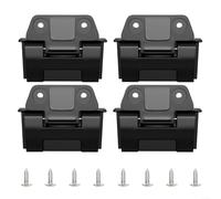 BlesConi Charnières de refroidissement pour Igloo 25QT 52QT 72QT BMX Coolers Matériel de rechange avec vis d'installation rapide pour camping, pêche en plein air, noir (4 ensembles)