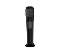 BlesConi Coque en silicone pour microphone sans fil PartyBox JBL - Design anti-roulement avec fonction support - Noir