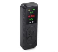 BlesConi Détecteur de rayonnement nu ire pour compteur GEIGER, dosimètre compact de style stylo 0,08-50 mSv/h, Visuel Audible pour usage géologique (Noir)