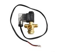 BlesConi Électrovanne de compresseur d'air avec clapet anti-retour, fonctionnement silencieux sans huile pour pompes à air et outils pneumatiques, noir + or