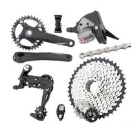 BlesConi Ensemble complet de vélo à 10 vitesses pour usure, pédalier et pédalier creux pour VTT (pédalier 36T)