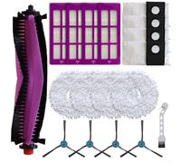 BlesConi Ensemble d'accessoires pour Eureka J15 Pro et pour Ultra, brosse principale, brosses latérales, filtres, serpillères, sacs à poussière, kit d'entretien efficace du sol pour la maison (A)
