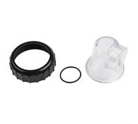 BlesConi Ensemble de couvercle de pré-filtre de rechange pour SPS25 SPS50 SPS75 SPS100, insert en plastique transparent avec joints toriques et vis pour équipement de piscine (1 lot)