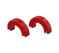 BlesConi Ensemble de crochets d'attelage avant pour Chevrolet Silverado 1500 2007-2025, support de remorquage ABS rouge pour Chevrolet