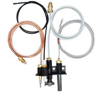 BlesConi Ensemble pilote de gaz à évent direct 69L17 pour cheminées Lennox, pour composants d'allumage en métal avec thermocouple de sécurité et thermopile