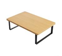 BlesConi Étagère pour micro-ondes, grille-pain/imprimante, support de friteuse à air, support en bois en métal pour cuisinière à induction, 40 x 30 cm (jaune)