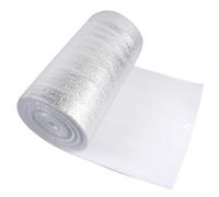 BlesConi Film d'isolation thermique en feuille d'aluminium pour radiateurs, tapis réflecteur de chaleur multifonction pour murs et conteneurs, facile à dimensionner, rouleau de 10 m
