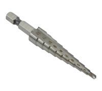 BlesConi Foret étagé à cannelure hexagonale droite 3-12 mm 4-12 mm 4-20 mm, HSS 4241 pour perçage polyvalent (45767)