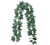 BlesConi Guirlande de feuilles d'érable artificielles en soie à suspendre pour l'automne, Halloween, Thanksgiving, cheminée, décoration de mariage (B)