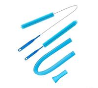 BlesConi Kit de nettoyage pour grille d'aération de sèche-linge avec tuyau d'aspiration, 4 brosses à peluches et suceur plat pour un nettoyage en profondeur, compatible avec la plupart des sèche-linge