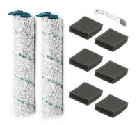 BlesConi Kit de pièces de rechange pour aspirateurs Leifheit Regulus Aqua PowerVac avec brosse rouleau en microfibre et filtres éponge, kit d'outils de nettoyage pour modèles LH11914 LH11922 LH11923