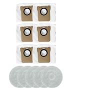 BlesConi Kit de rechange pour Mijia M40S et OV31CN avec sacs à poussière anti-obstruction et chiffons lavables, pièces d'aspirateur faciles à installer pour un nettoyage efficace