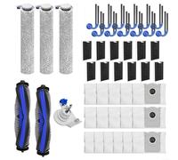 BlesConi Kit de remplacement pour aspirateur robot Ecovacs pour Deeboot T90 Pro, Omni T90, pour aspirateur robot Omni avec brosses latérales, filtres à rouleaux, serpillères, serpillères