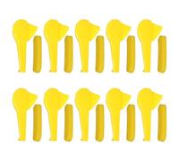 BlesConi Lot de 10 inserts de démontage en plastique pour machine à démonter les pneus en forme de tête de canard Jaune