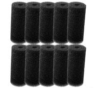 BlesConi: Lot de 10 rouleaux d'éponge de pré-filtre pour pompe Beckett Pond G FR - Système de filtration de piscine - Noir - 15 x 6,6 cm - Noir - 15 x 6,6 cm