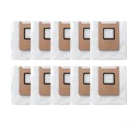 BlesConi Lot de 10 sacs à poussière pour aspirateur Eufy pour robot aspirateur Omni E25 E28, sacs de collecte non tissés avec grande capacité pour le nettoyage des sols de la maison