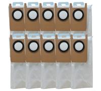 BlesConi Lot de 10 sacs à poussière pour aspirateur robot Eufy Omni S1, 2,5 L, blanc