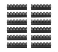 BlesConi Lot de 12 brosses de nettoyage en silicone pour brosse BambuLab A1 pour Mini, pour essuie-glace haute température pour imprimante 3D, gris